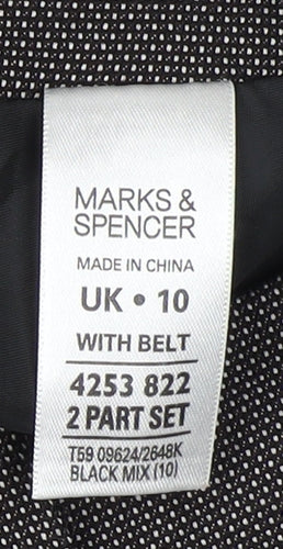 Marks and Spencer Women's Black Pencil Skirt Set Size 10