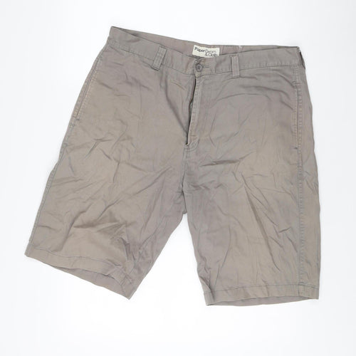 Paper Denim & Cloth Men's Beige Chino Shorts - Size 36