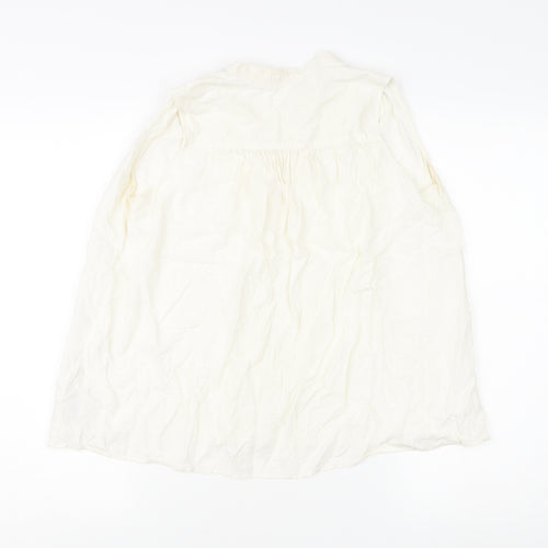 Uniqlo Women's White XS Sleeveless Button-Up Top