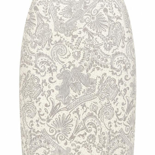 Alexon Women's Ivory Paisley Pencil Skirt Size 14