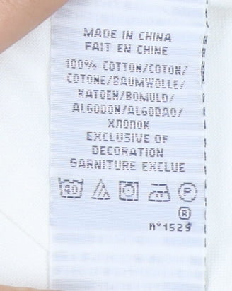 Ralph Lauren Women's White Button-Up Shirt, Size 4, Slim Fit
