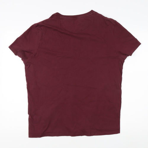 Timberland Men's XL Red Slim Fit Crew Neck T-Shirt