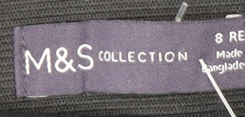 Marks and Spencer Women's Black Pencil Skirt, Size 8