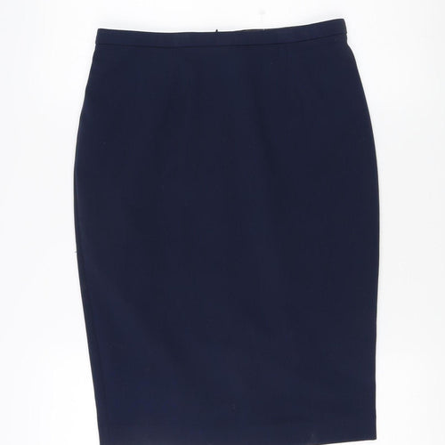 Marks and Spencer Women's Blue Pencil Skirt Size 10