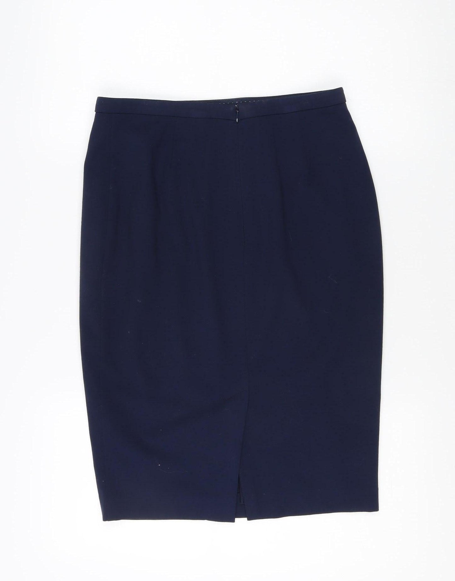 Marks and Spencer Women's Blue Pencil Skirt Size 10