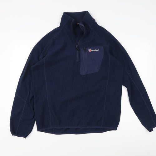 Berghaus Men's Blue Fleece Pullover Sweatshirt L