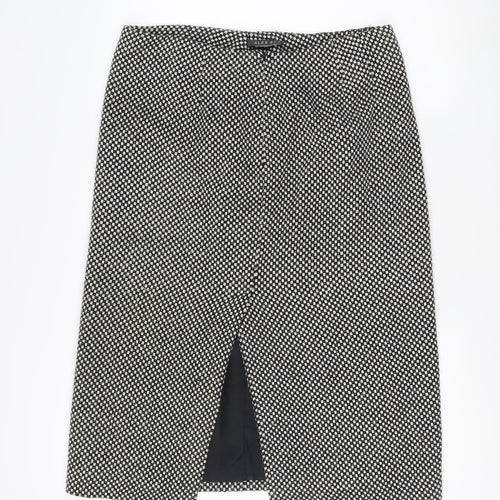Alex & Co. Women's Black Geometric Pencil Skirt, Size 18