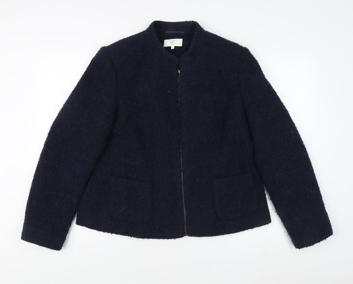 CC Women's Blue Jacket Size 18 Acrylic Blend