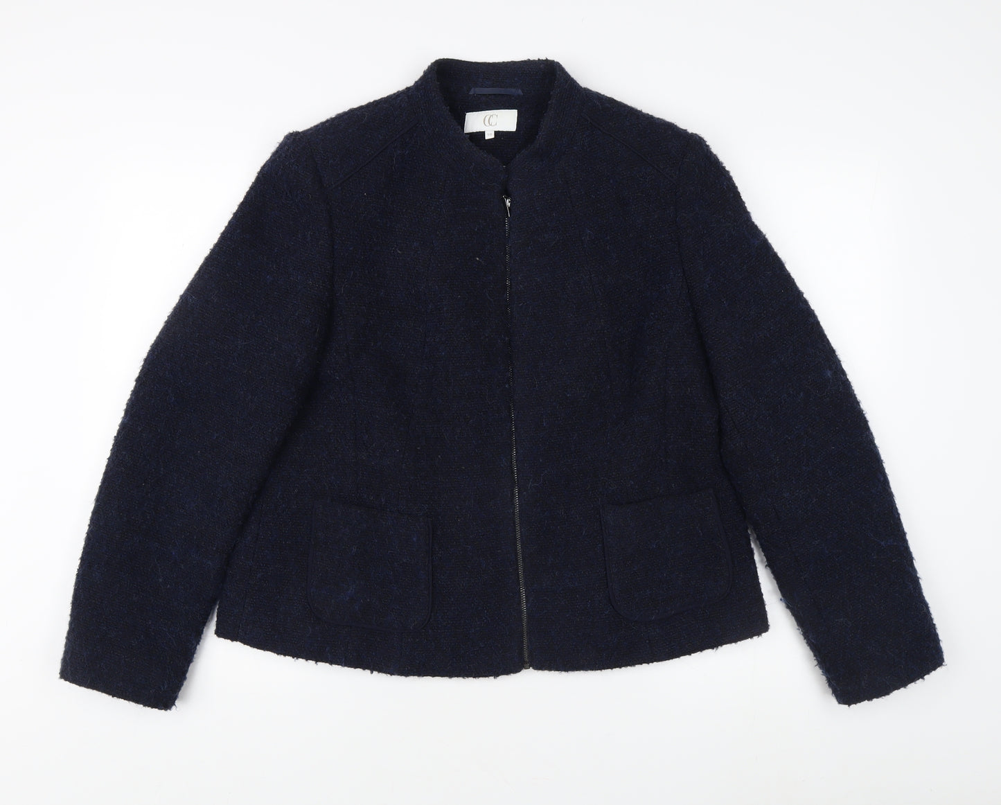 CC Women's Blue Jacket Size 18 Acrylic Blend