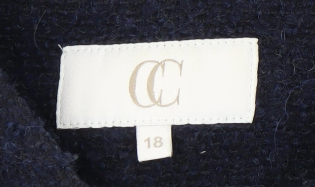 CC Women's Blue Jacket Size 18 Acrylic Blend