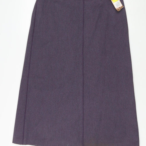 Marks and Spencer Womens Purple Pencil Skirt Size 16