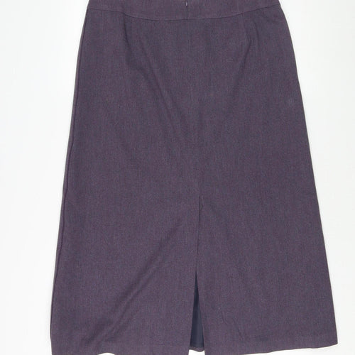 Marks and Spencer Womens Purple Pencil Skirt Size 16
