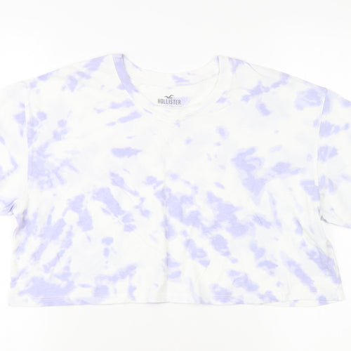 Hollister Women's Cropped Multicoloured T-Shirt, S