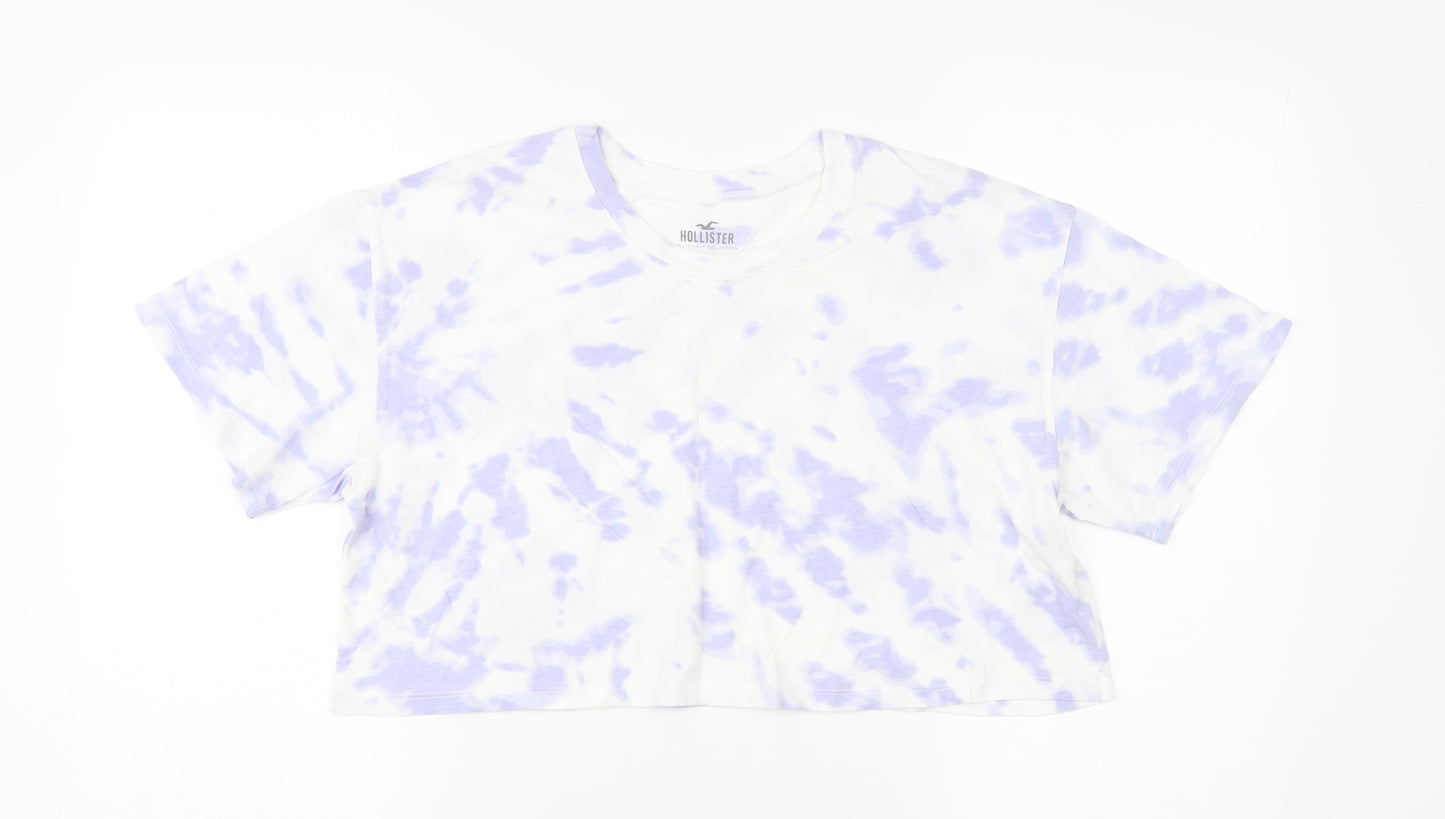 Hollister Women's Cropped Multicoloured T-Shirt, S