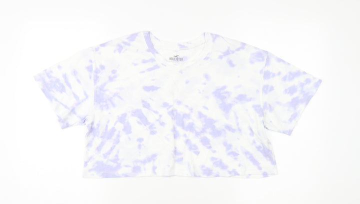 Hollister Women's Cropped Multicoloured T-Shirt, S