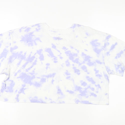 Hollister Women's Cropped Multicoloured T-Shirt, S