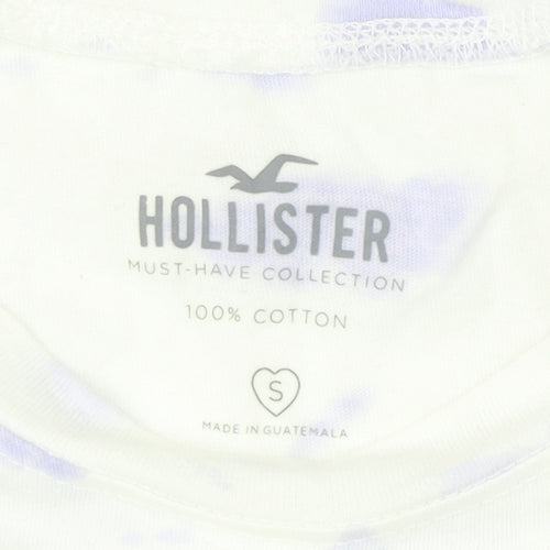 Hollister Women's Cropped Multicoloured T-Shirt, S