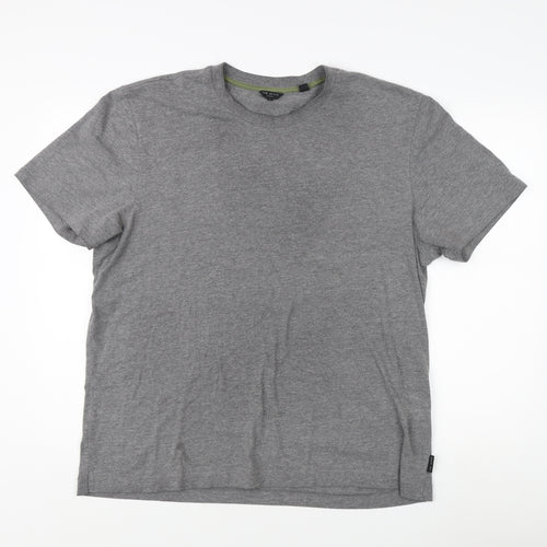 Ted Baker Men's Grey Crew Neck T-Shirt Size L