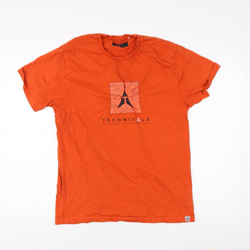 Technicals Men's Orange Medium Outdoor T-Shirt