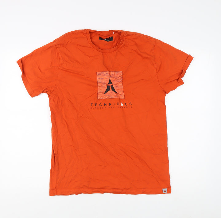 Technicals Men's Orange Medium Outdoor T-Shirt