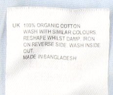 White Stuff Men's Blue Graphic Print T-Shirt L
