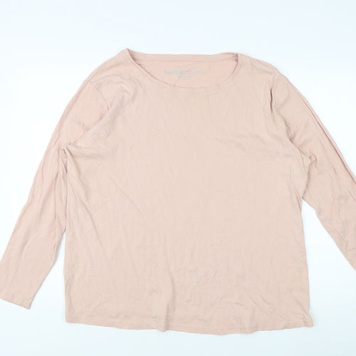 Capsule Women Beige Long Sleeve T-Shirt Size 24