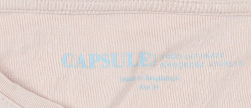 Capsule Women Beige Long Sleeve T-Shirt Size 24