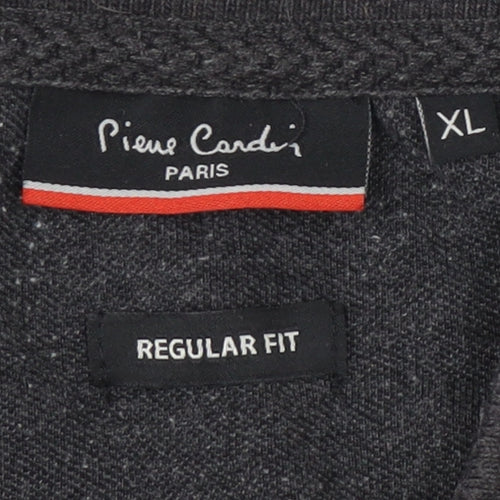 Pierre Cardin Men's Grey Polo Shirt XL Regular Fit