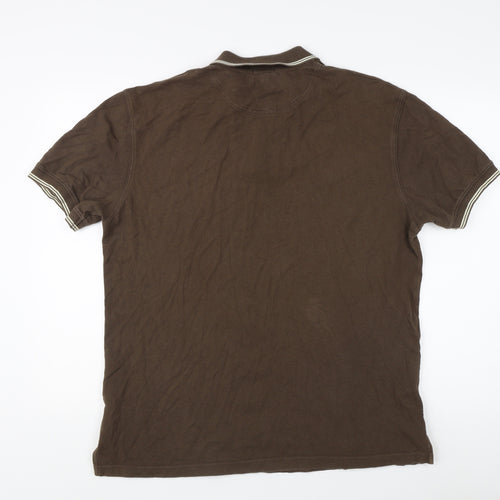 Canterbury Men's Brown Polo Shirt, Size L, Cotton, Excellent
