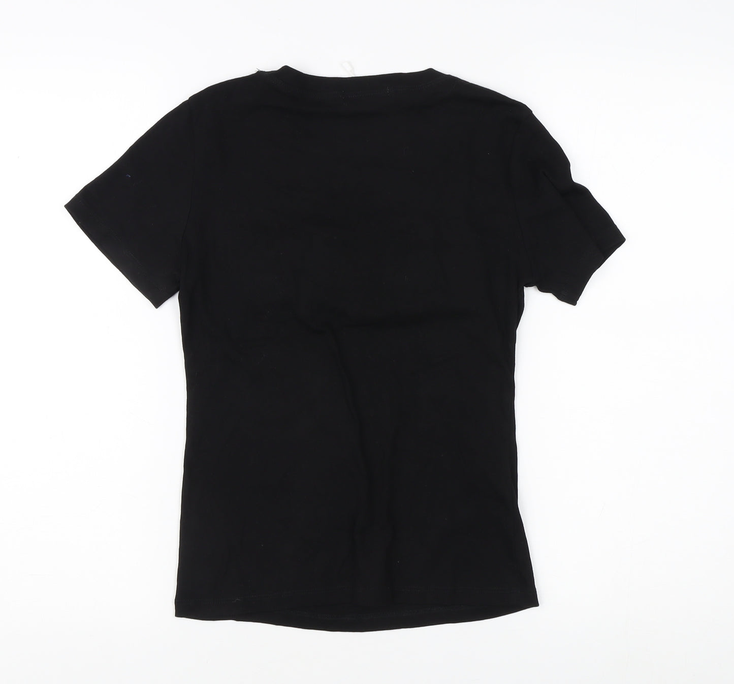 LULU WHITE Women's Black Beaded 'LOVE' T-Shirt L/XL Casual