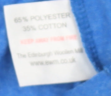 ISLE Women's Blue T-Shirt, Size S, Casual Round Neck