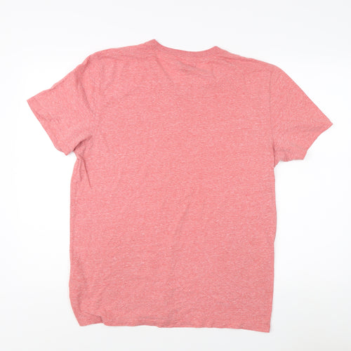 Abercrombie & Fitch Men's Red V-Neck T-Shirt XL