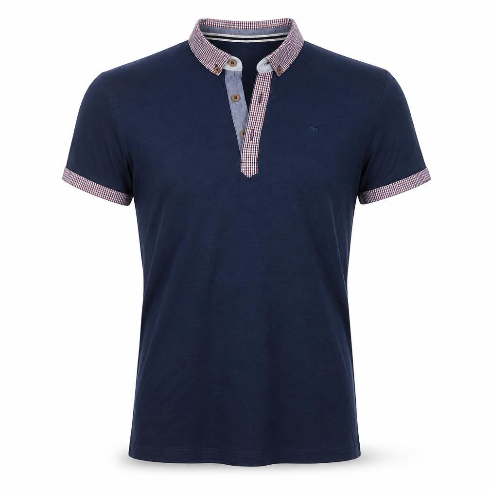 Front view of Jasper Conran Men's Blue Polo Shirt, size 13-14