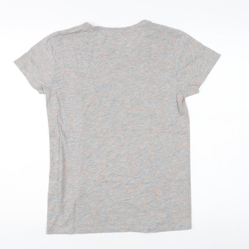 Esprit Men's Grey Crew Neck T-Shirt, Size S