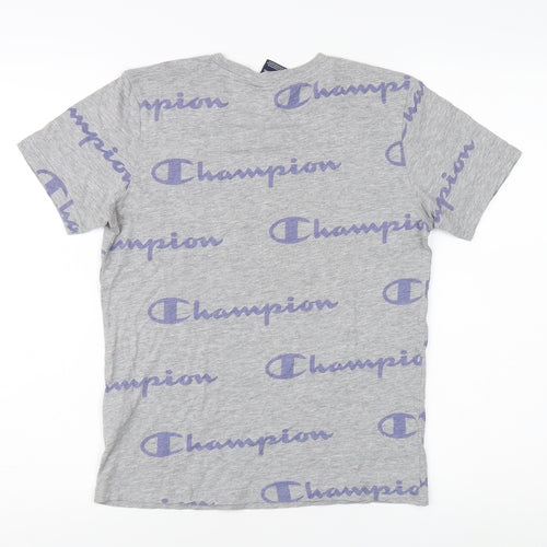 Champion Grey Basic T-Shirt L for Teens