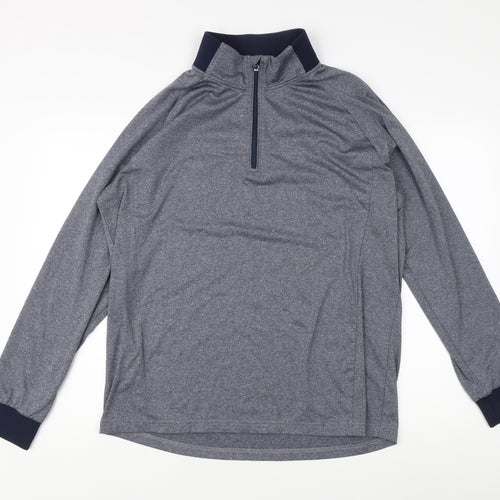 Pádraig Harrington Men's Grey 1/4 Zip Sweatshirt L