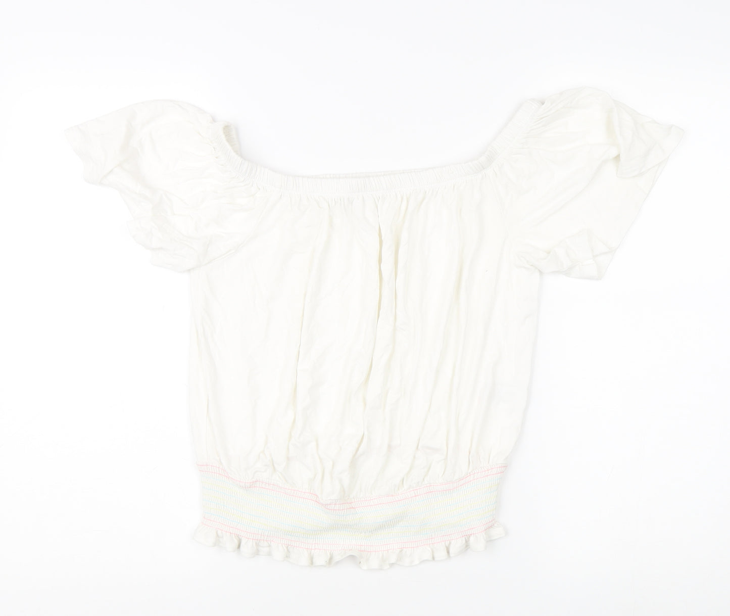 Next Women's Off the Shoulder White Blouse - Size 12