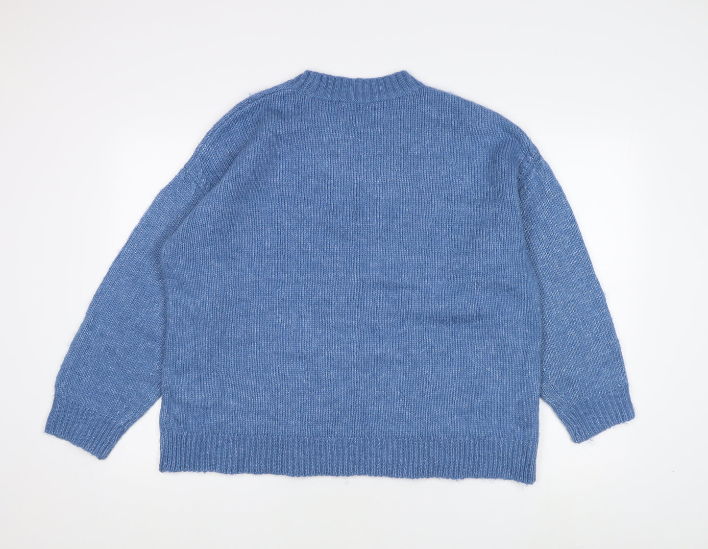 Marks and Spencer Women's Blue Pullover Jumper Large