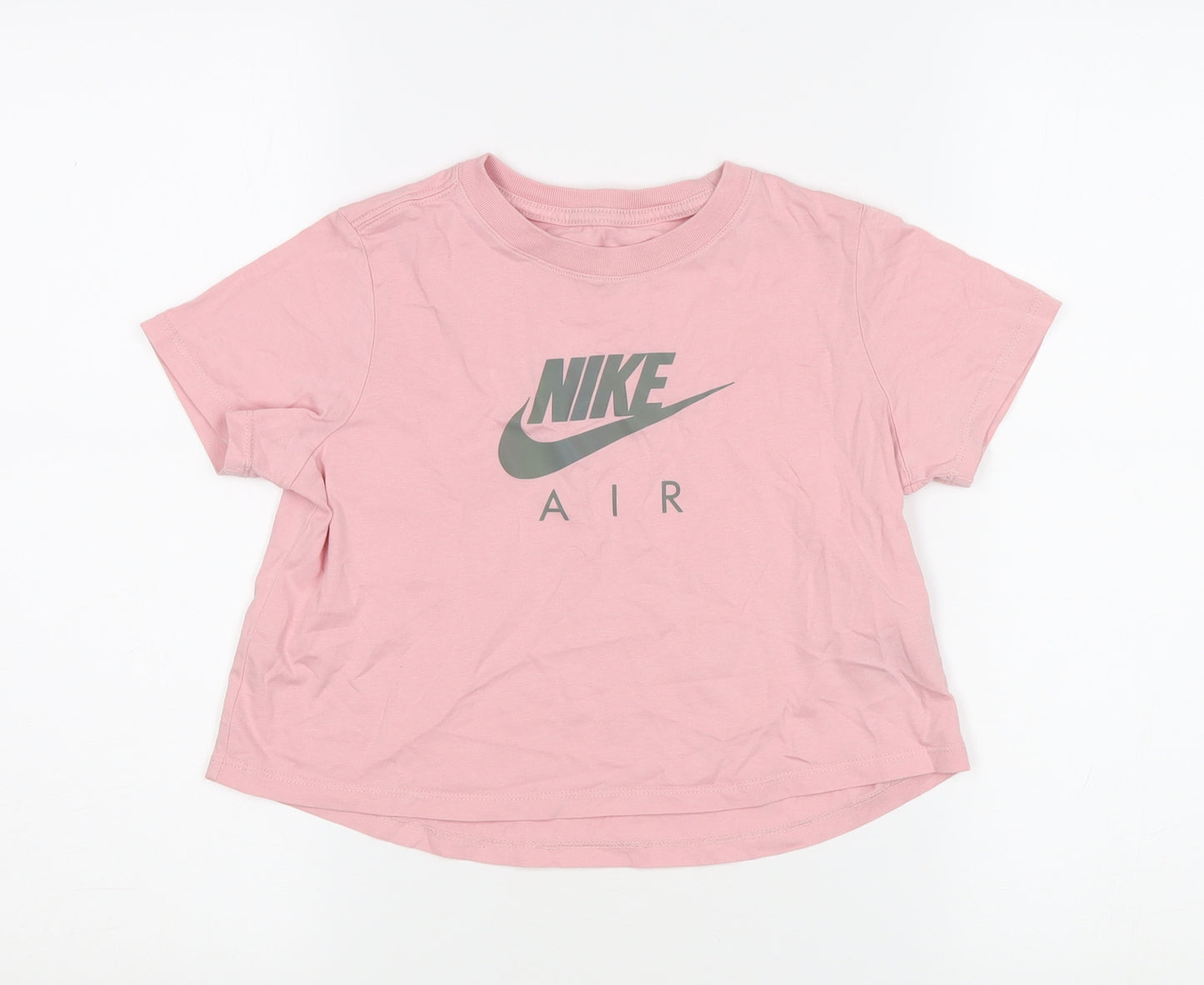 Nike Women's Pink Short Sleeve T-Shirt, M - 100% Cotton