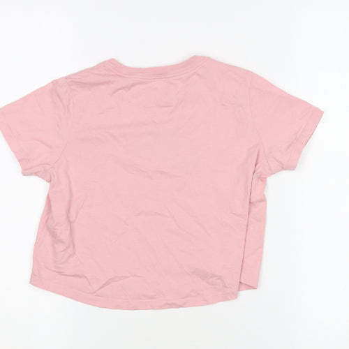 Nike Women's Pink Short Sleeve T-Shirt, M - 100% Cotton