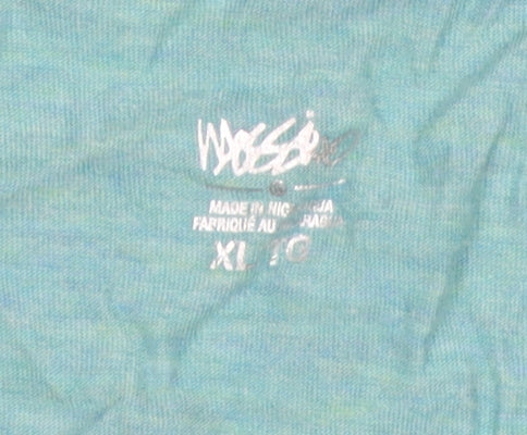 Women's XL Blue Modal T-Shirt with Scoop Neck