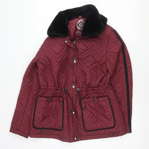 Anna Rose Women's Red Quilted Jacket S Casual