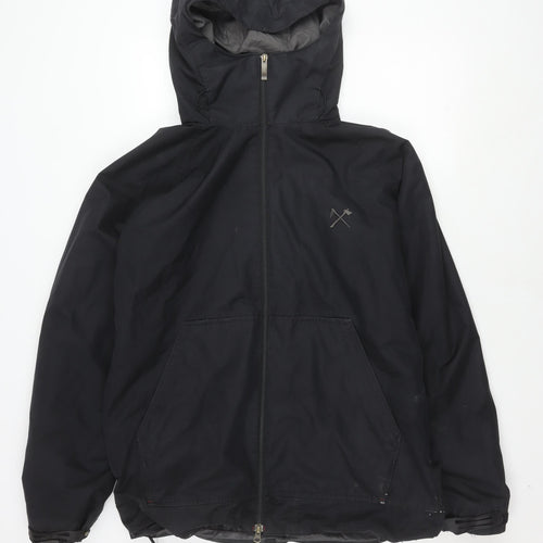 Bonfire Men's Black L Rain Coat Jacket Lined