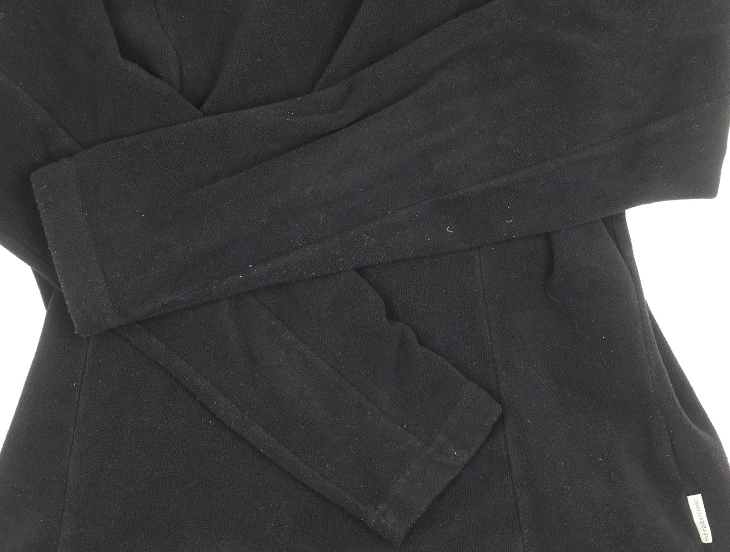 Quechua Black Unisex Fleece Pullover, Size 12