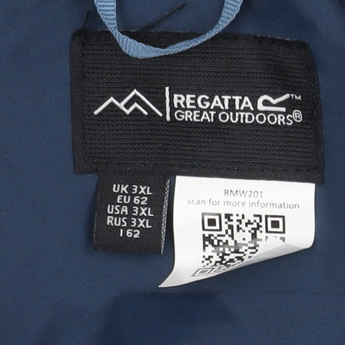 Regatta Men's Blue Waterproof Raincoat 3XL