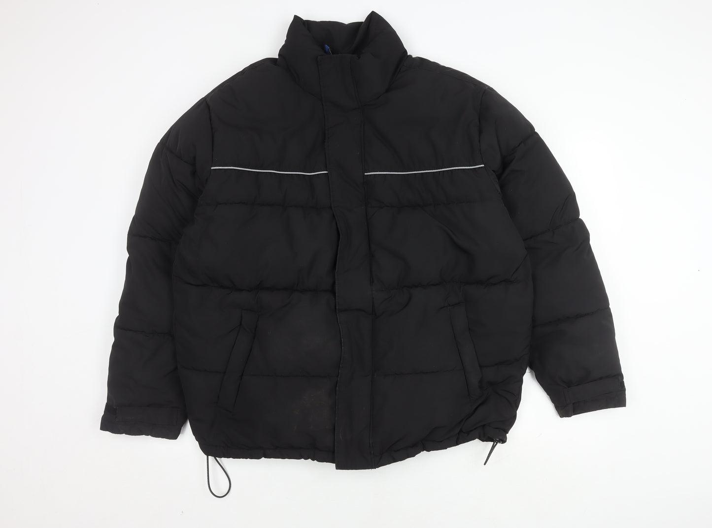H&M Men's Black Puffer Jacket S for Winter Wear