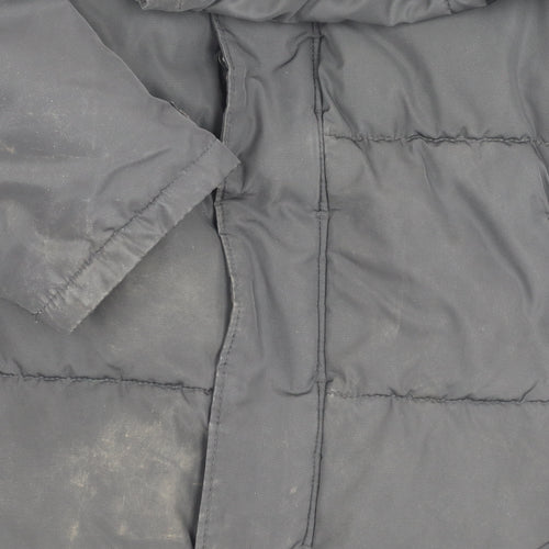H&M Men's Black Puffer Jacket S for Winter Wear