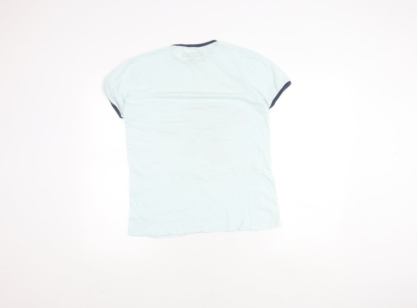 Bravado Pac-Man Unisex Blue Ringer T-Shirt S