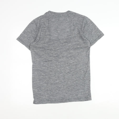 Superdry Men's Grey Cotton Blend T-Shirt, Size S, Casual Style