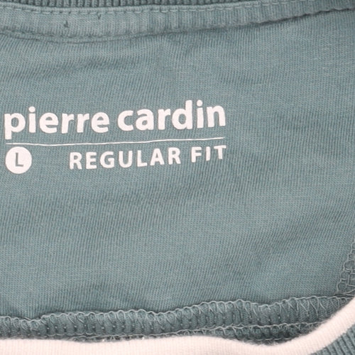 Pierre Cardin Blue Men's T-Shirt L Regular Fit